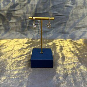 APM Monaco Eclat Gold Square Earrings